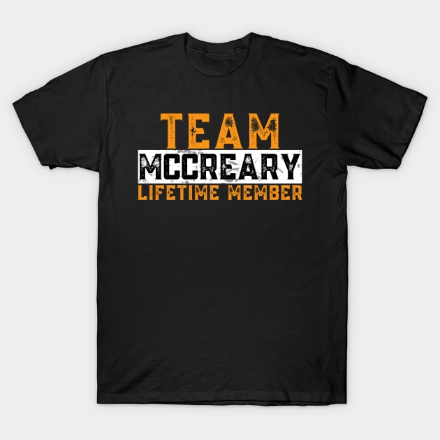 Team Mccreary Lifetime Member Mccreary T Shirt TeePublic